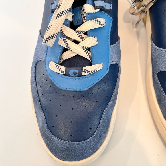 Coach Men’s Sneakers Size 11 CitySoL CLRBLK CRT Blue Suede Leather Lace-… - Picture 11 of 15